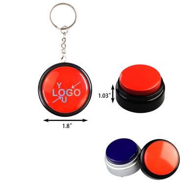 Button Sound Key Ring Voice Recorder Talking Keychain