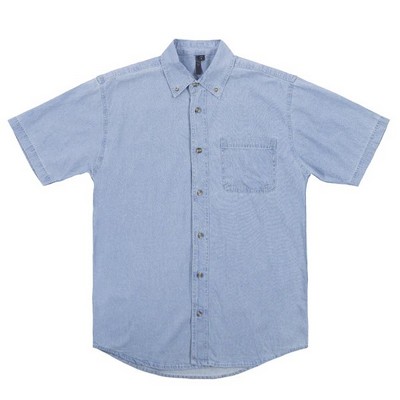 Sierra Pacific® Men's Short Sleeve Cotton Denim Shirt